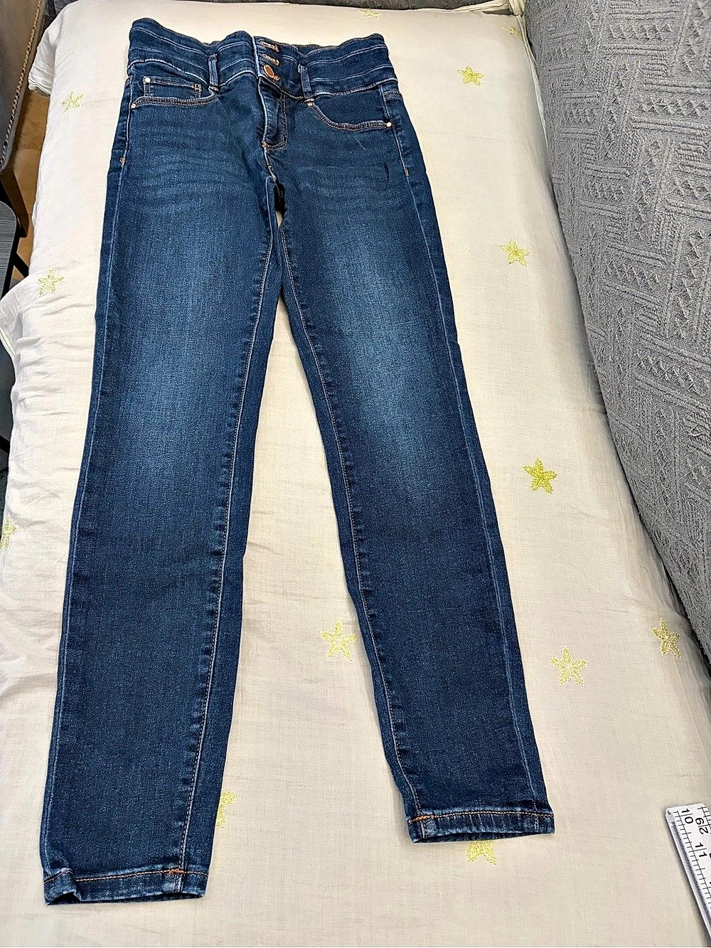 Ann Taylor The High Rise Skinny Jeans Blue Waist 2